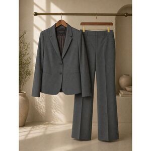 The Limited Gray Suit Set 12R Career Blazer Pants Office Classic Professional